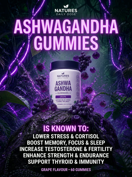 Ashwagandha advertisement — Neon Jungle