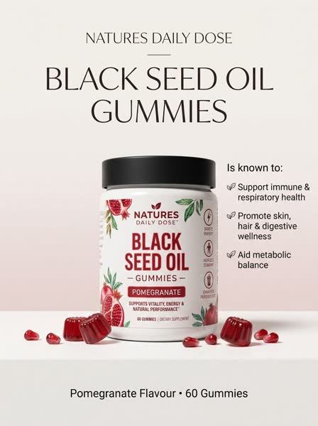Black Seed Oil advertisement — Studio Minimal
