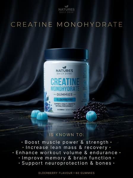 Creatine Monohydrate advertisement — Luxe Noir