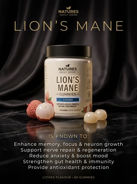 Lion's Mane advertisement — Luxe Noir