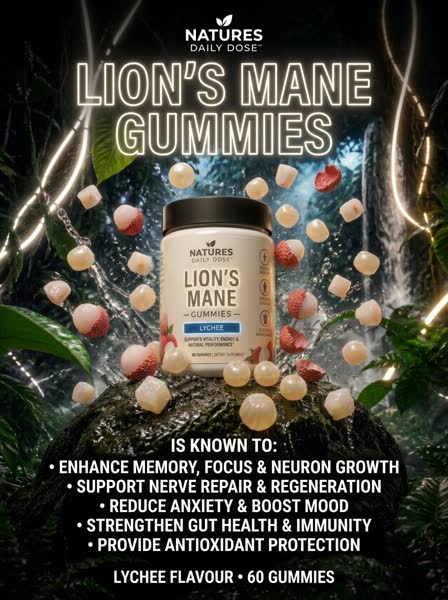 Lion's Mane advertisement — Neon Jungle