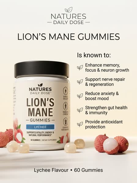 Lion's Mane advertisement — Studio Minimal