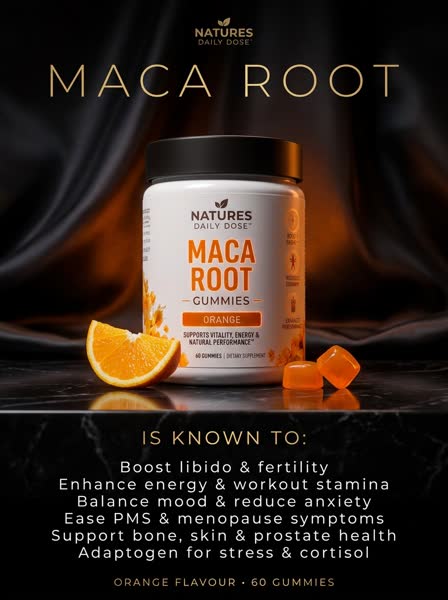 Maca Root advertisement — Luxe Noir