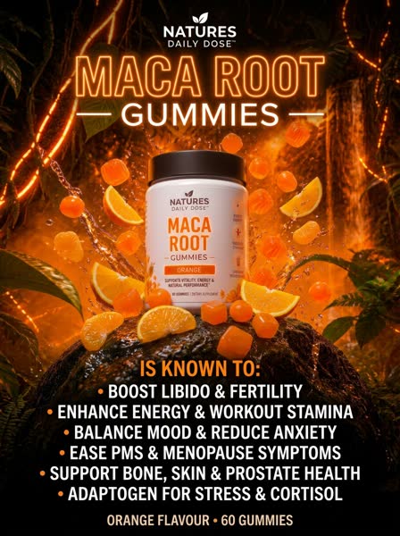 Maca Root advertisement — Neon Jungle
