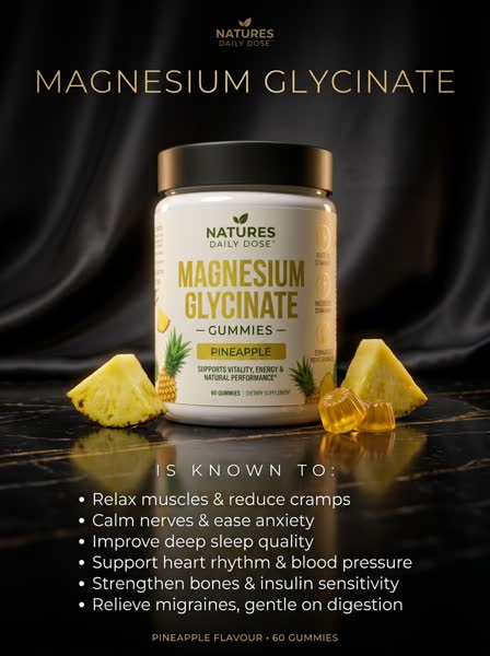Magnesium Glycinate advertisement — Luxe Noir