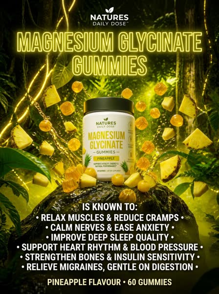 Magnesium Glycinate advertisement — Neon Jungle
