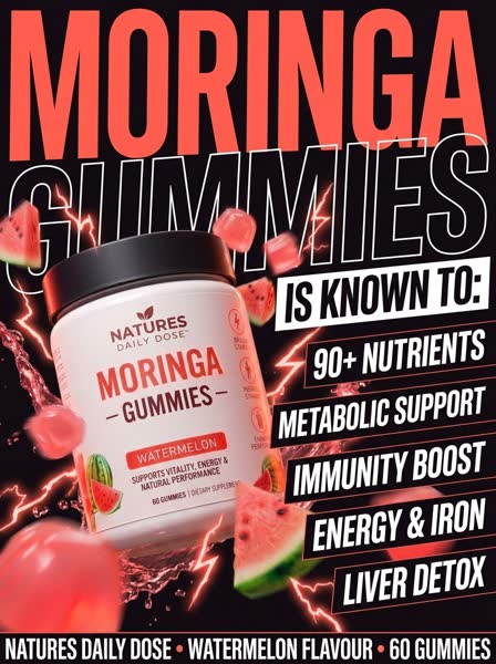Moringa advertisement — Brutalist