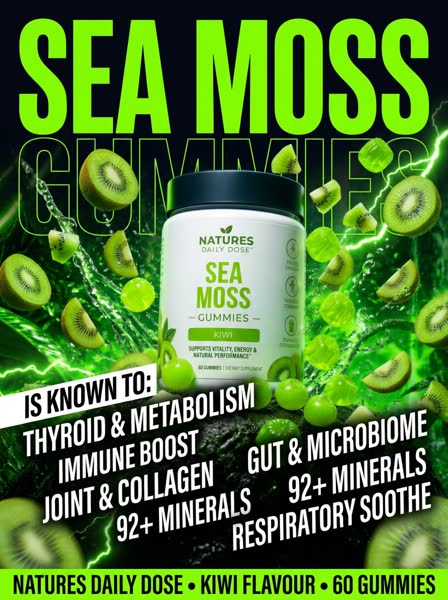 Sea Moss advertisement — Brutalist