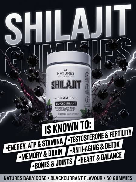 Shilajit advertisement — Brutalist