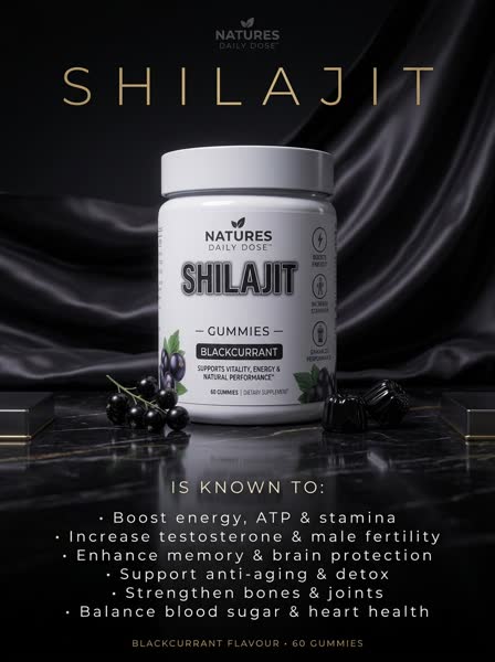 Shilajit advertisement — Luxe Noir