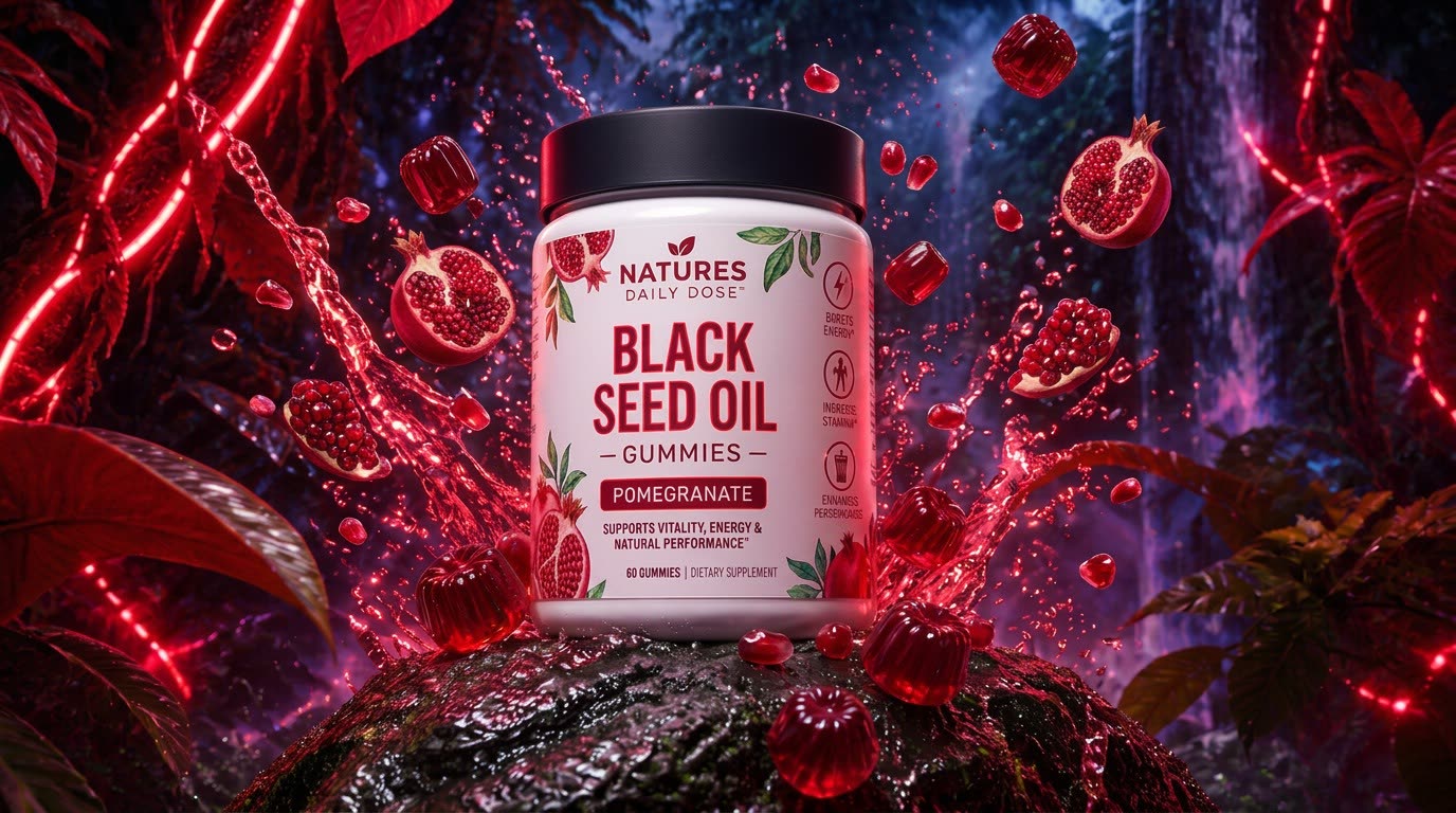 Black Seed Oil — product photography