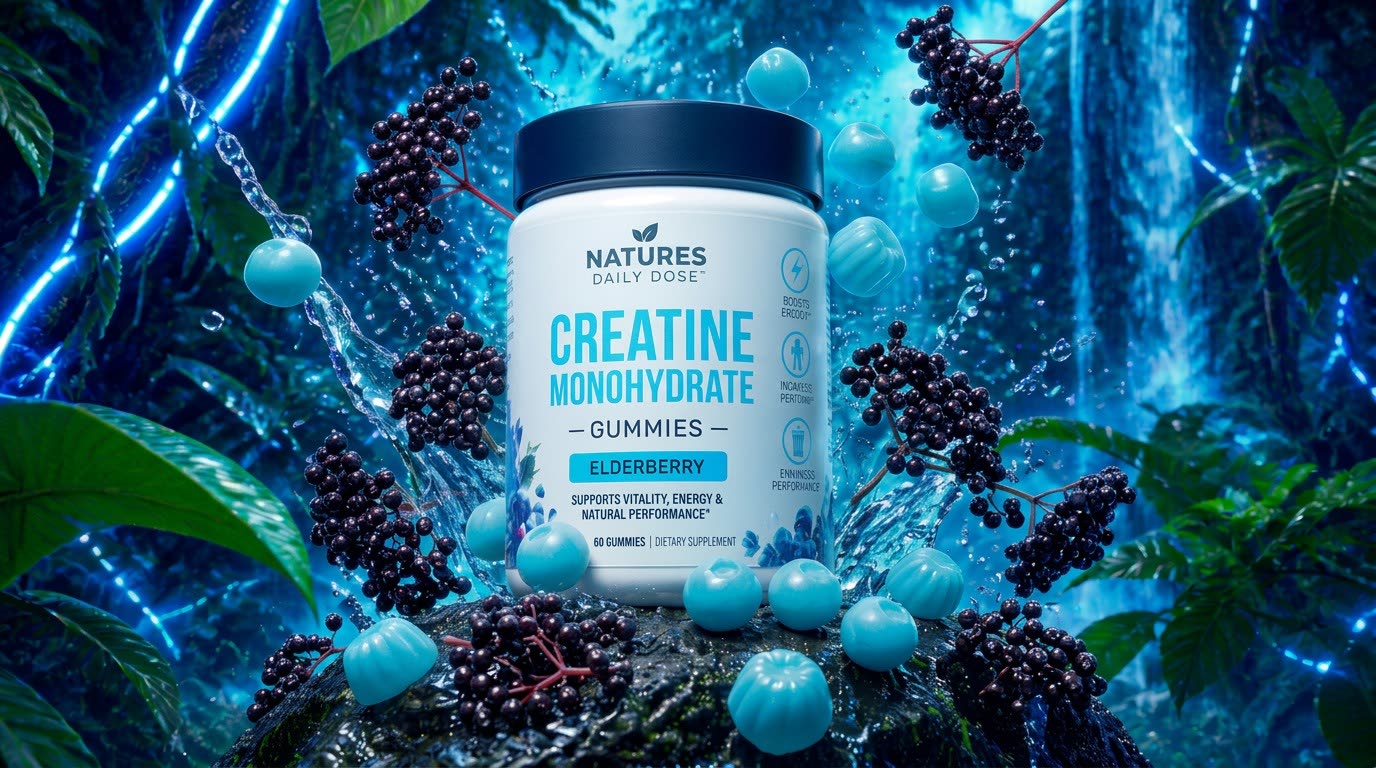 Creatine Monohydrate — product photography