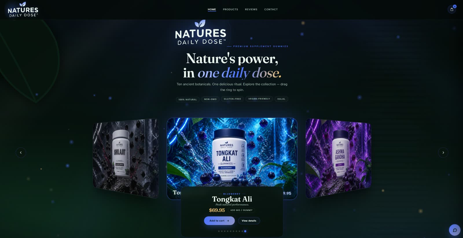 Online store — Dark