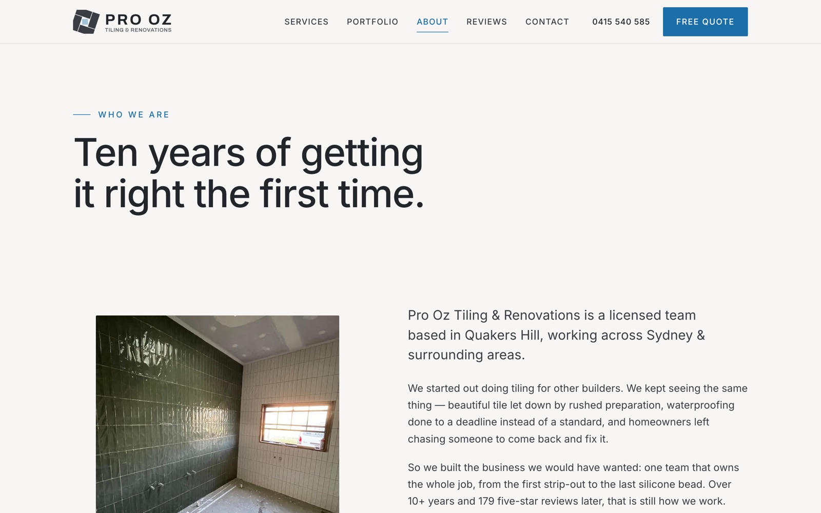 Website — About
