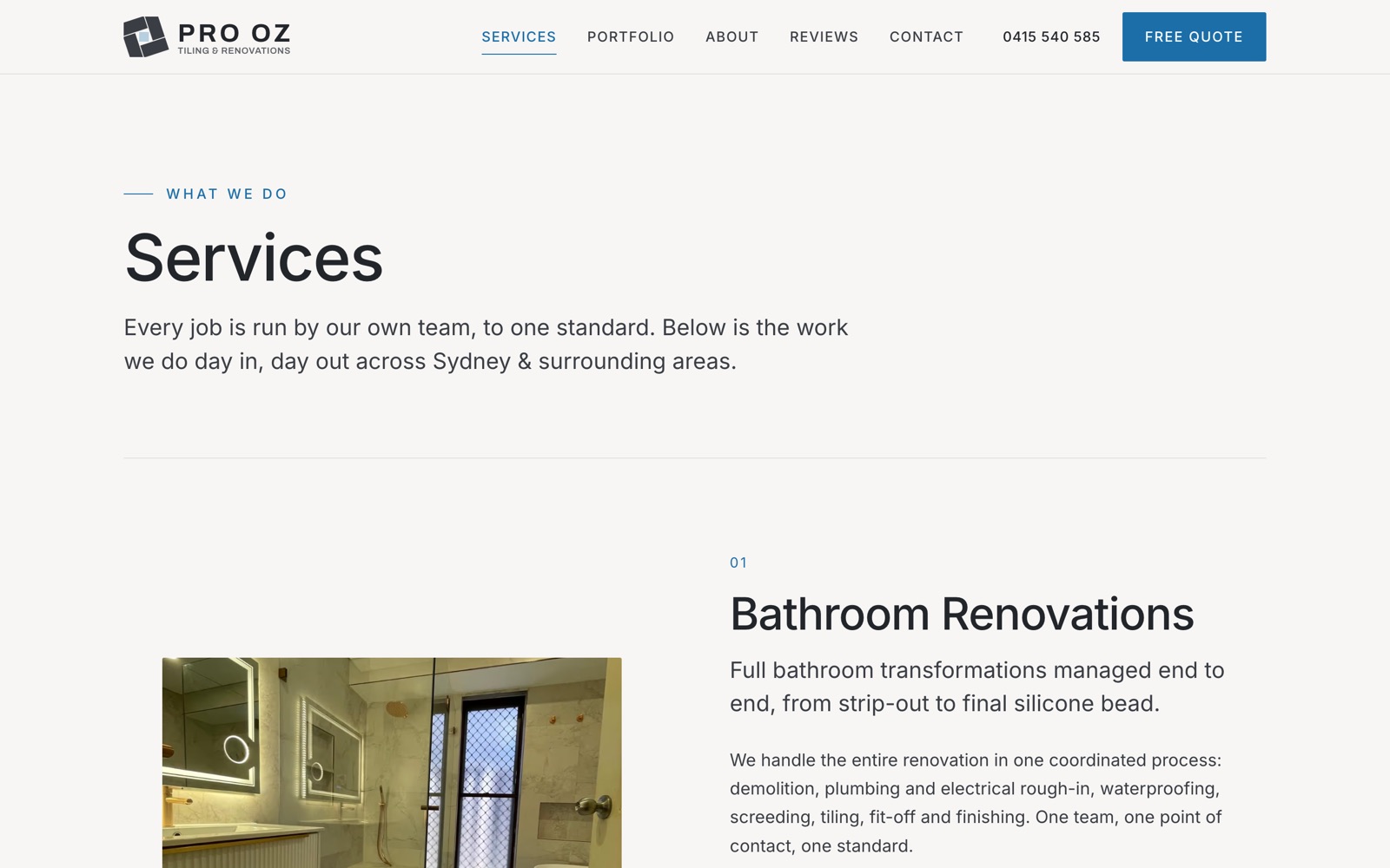 Website — Services