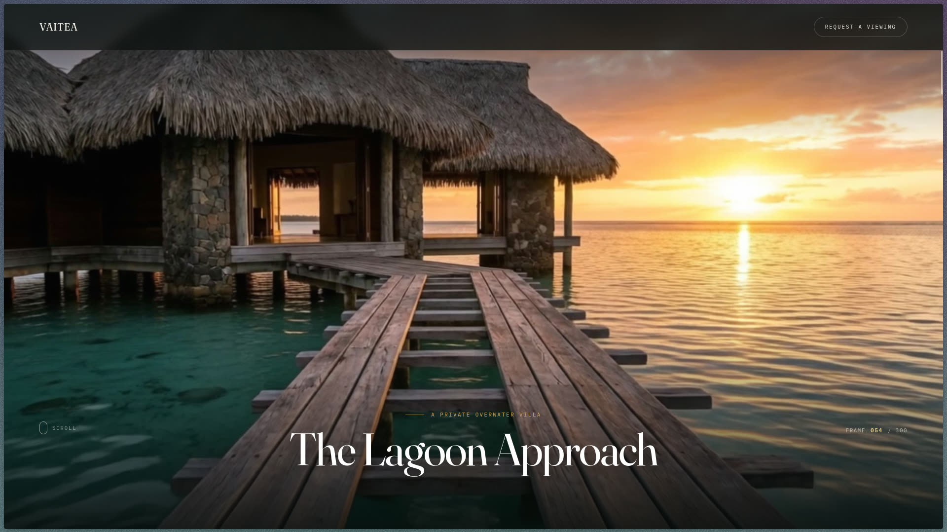The pavilion, under thatch